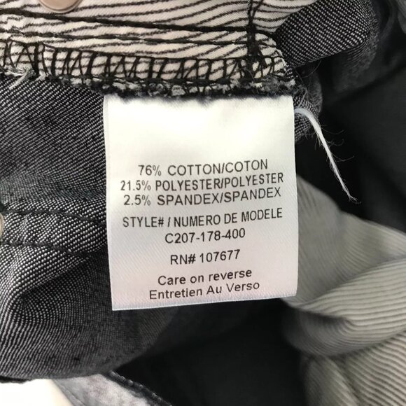 NEW ALICE + OLIVIA Women's Silver Metallic Coated Gray Skinny Jeans size 10 - Picture 2 of 3